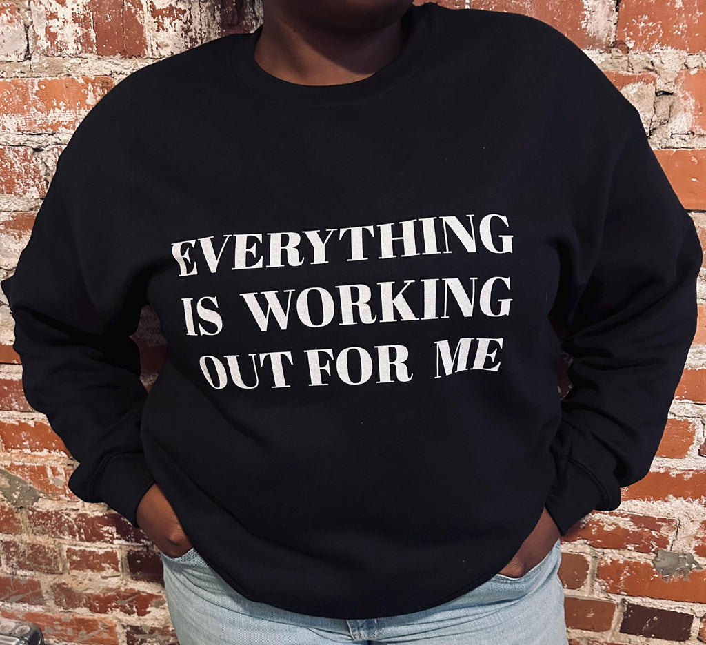 Affirmation Apparel Crewneck Sweatshirt | Positive Quote, Minimal Typography